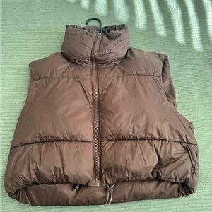 Amazon Women's Chocolate Brown Puffer Vest